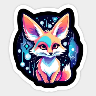 Fennec Fox Illustration Sticker